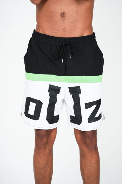 Short Ouz Recorte Bicolor - Preto/Branco